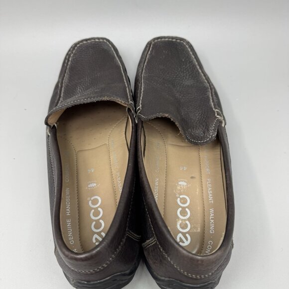 Ecco Classic Moc 2.0 Driving Loafers Men Size 10 10.5 US EU Brown Low Shoes - Picture 7 of 9